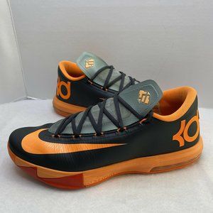 Nike Zoom KD 6 NYC 66 Kevin Durant Orange Grey Black Silver 599424-007 Size 12